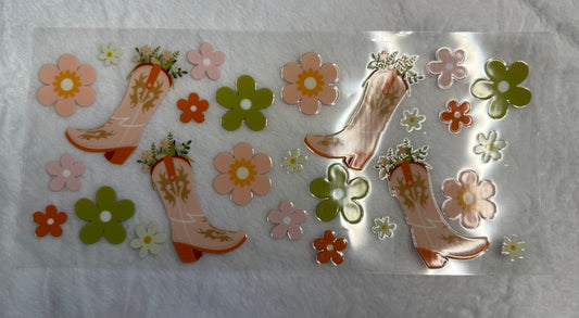 Floral boots