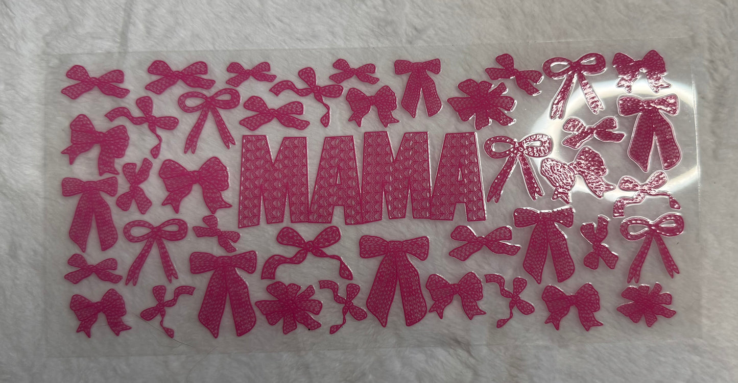Pink mama bow