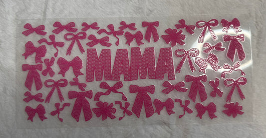 Pink mama bow