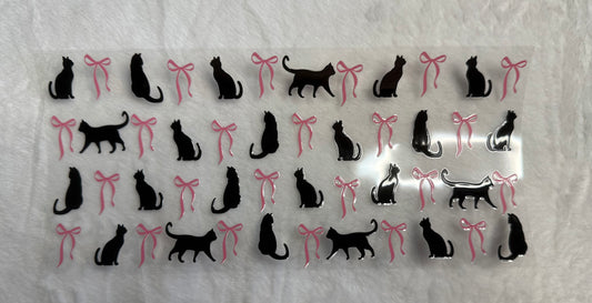 Black cat bow