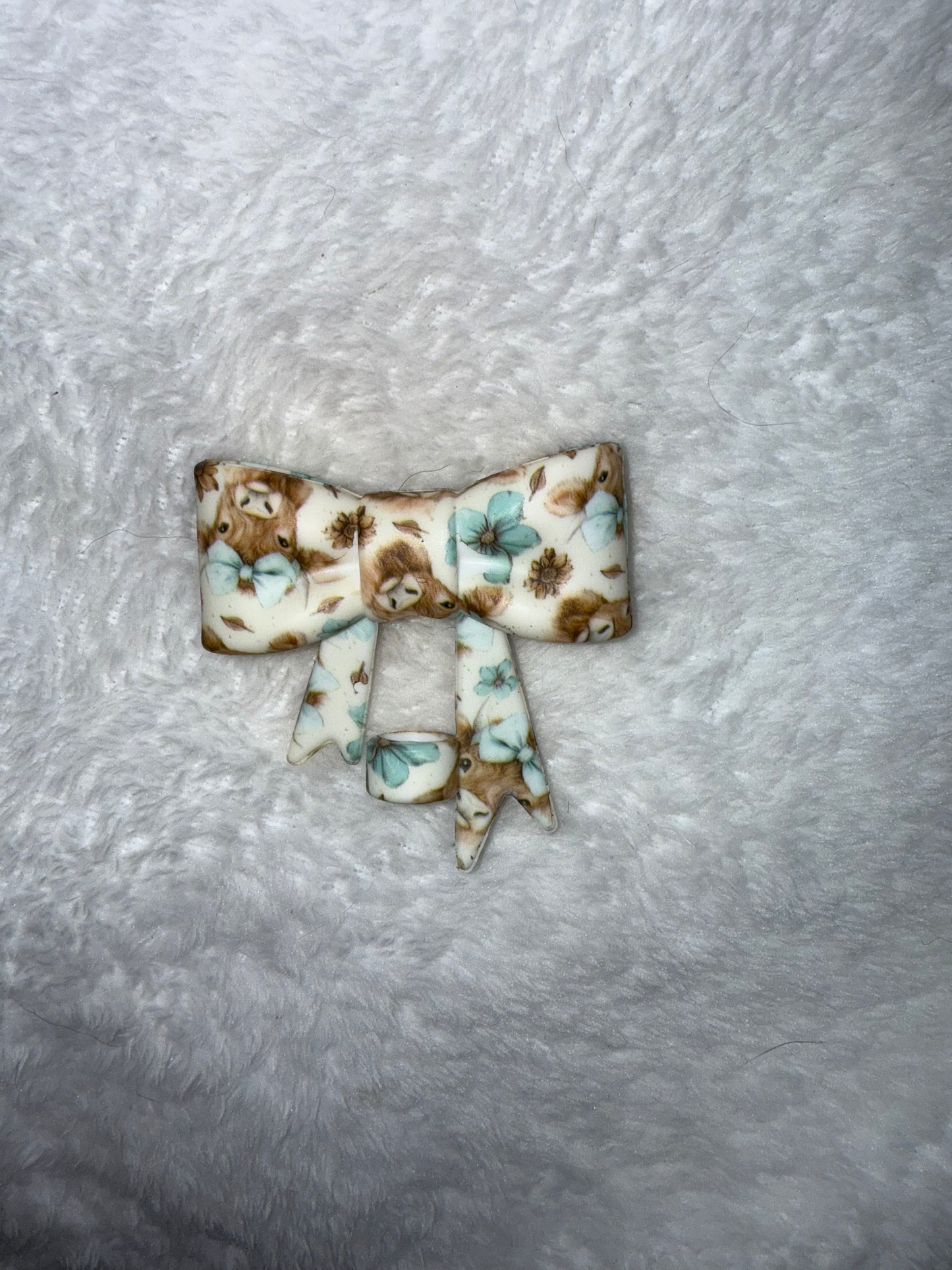 Beaded Bow Keychain